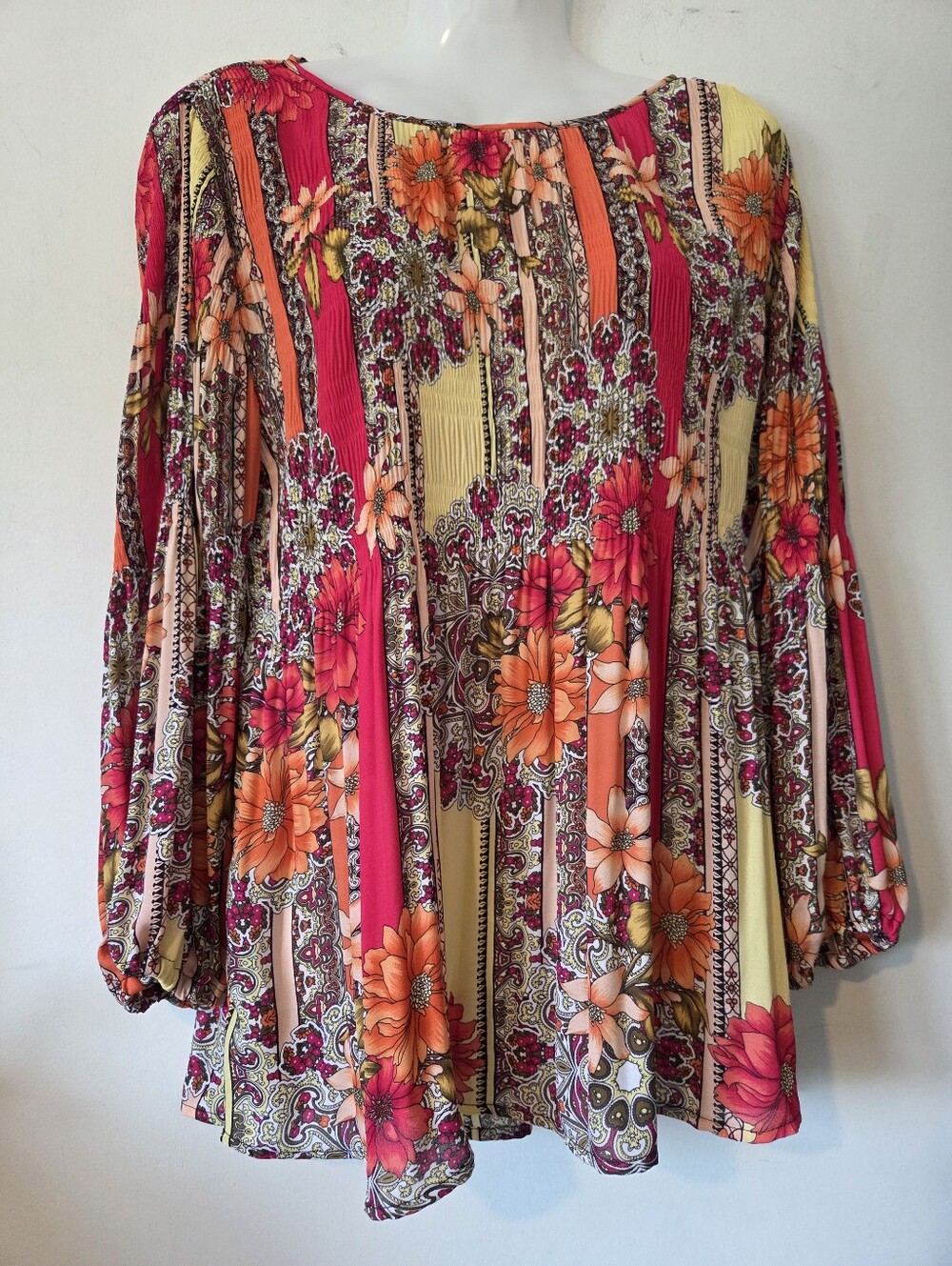 Spense Vibrant Multi-Coloured Peasant-Style